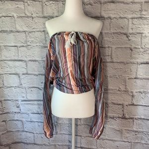 ⭐️Hollister Long Sleeve Striped Blouse
